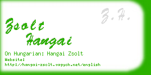 zsolt hangai business card